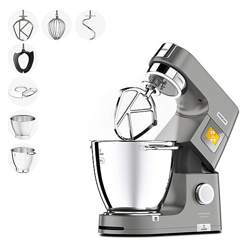 Kenwood KWL90.004SI Titanium Chef Pattiser XL Stand Mikser, 7 L, Gümüş - 5