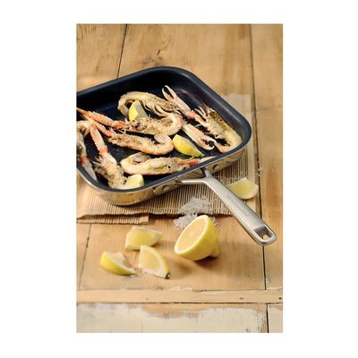 KitchenAid 3-Ply Izgara Tava, Yapışmaz, Kaplama, Kare, 25x25 cm - 2