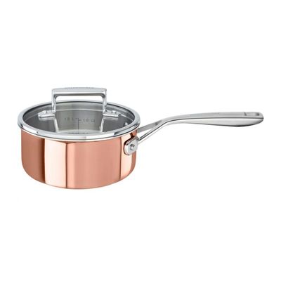 KitchenAid 3-Ply Uzun Sap Sos Tenceresi, 16 cm, Bakır - 1