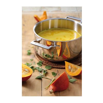 KitchenAid 3-Ply Kısa Tencere, Çelik, 24 cm - 2