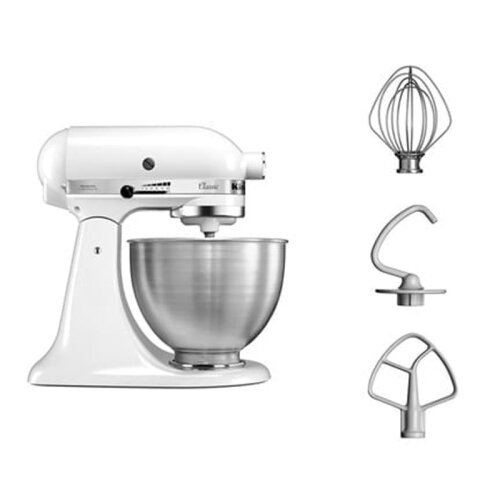 KitchenAid 5K45SS Classic Stand Mikser, 4.3 L, Beyaz - 4