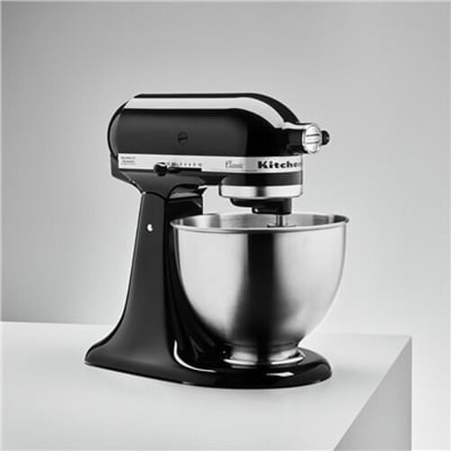 KitchenAid 5K45SS خلاط كهربائي كلاسيكي، 4.3 لتر، أسود - 8