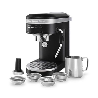 Kitchenaid 5KES6503EBK Artisan Proline Espresso Coffee Machine, Black - KitchenAid