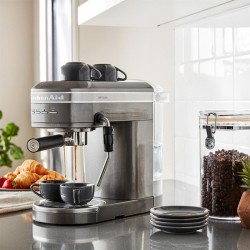 Kitchenaid 5KES6503EMS ماكينة تحضير قهوة الإسبريسو Artisan Proline، رمادي - 6