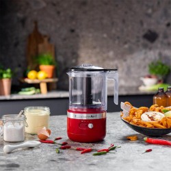 KitchenAid 5KFCB519EER Cordless Food Processor, 1.19 L, Imperial Red - 5
