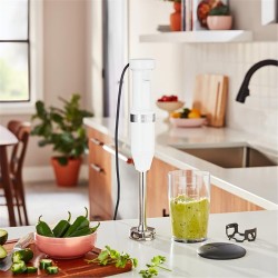 KitchenAid 5KHBV53EWH Классический ручной блендер, белый - 4