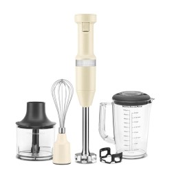 KitchenAid 5KHBV83EAC Aksesuarlı El Blenderi, Krem - Thumbnail