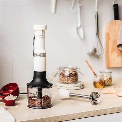 KitchenAid 5KHBV83EAC Aksesuarlı El Blenderi, Krem - 7