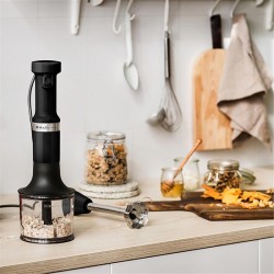 KitchenAid 5KHBV83EBM Hand Blender with Accessories, Matte Black - 7