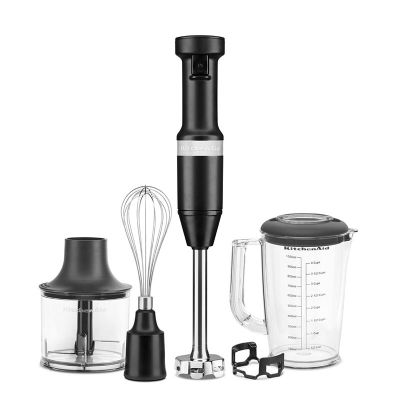 KitchenAid 5KHBV83EBM Ручной блендер с аксессуарами, матовый черный - KitchenAid