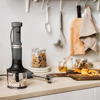 KitchenAid 5KHBV83EDG Aksesuarlı El Blenderi, Kömür Gri - 4