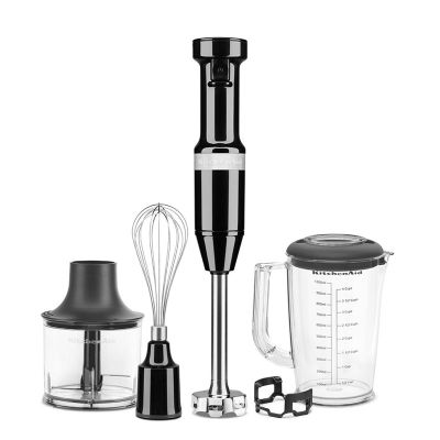 KitchenAid 5KHBV83EOB Aksesuarlı El Blenderi, Siyah - 1