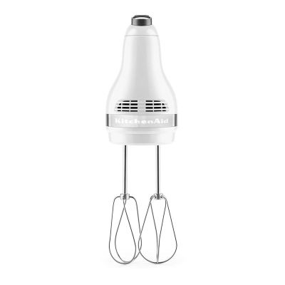KitchenAid 5KHM5110EWH خلاط يدوي كلاسيكي 5 سرعات، أبيض - KitchenAid