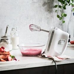 KitchenAid 5KHM5110EWH خلاط يدوي كلاسيكي 5 سرعات، أبيض - 5