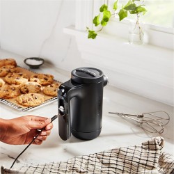 KitchenAid 5KHMB732EBM خلاط يدوي لاسلكي، أسود غير لامع - 6
