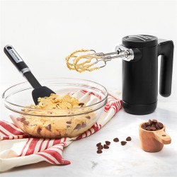 KitchenAid 5KHMB732EBM Wireless Hand Mixer, Matte Black - 4