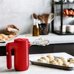 KitchenAid 5KHMB732EER خلاط يدوي لاسلكي، أحمر إمبراطوري - 4