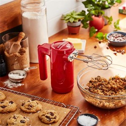 KitchenAid 5KHMB732EER خلاط يدوي لاسلكي، أحمر إمبراطوري - 5