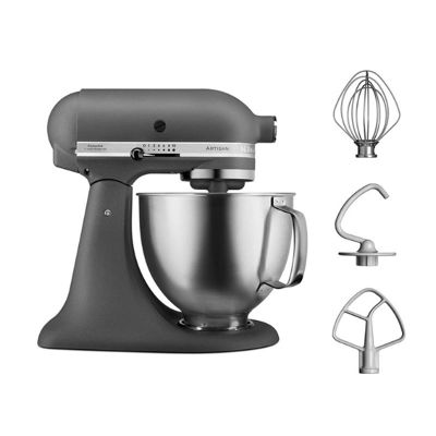 KitchenAid 5KSM156HBEGR Artisan Stand Mixer, 4.8 L, Grey - KitchenAid