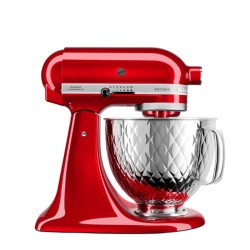 KitchenAid 5KSM156QPECA Artisan Stand Mixer Silver Bowl, 4.8 L, Apple Candy - 1