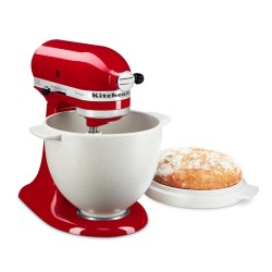 KitchenAid 5KSM2CB5BGS Классическая чаша для хлеба объемом 4,8 л с крышкой для выпечки, белая - 6