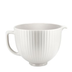 KitchenAid 5KSM2CB5P5PCC وعاء خلط سيراميك كلاسيكي لهيكل 4.8 لتر، أبيض 