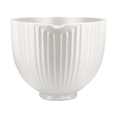 KitchenAid 5KSM2CB5P5PCC وعاء خلط سيراميك كلاسيكي لهيكل 4.8 لتر، أبيض - KitchenAid