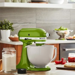 KitchenAid 5KSM2CB5P5PCC وعاء خلط سيراميك كلاسيكي لهيكل 4.8 لتر، أبيض - 5