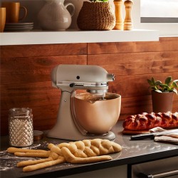 KitchenAid 5KSM2CB5PFC وعاء خلط سيراميك كلاسيكي سعة 4.8 لتر، كريمي - 4