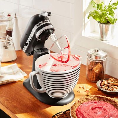KitchenAid 5KSM2CB5PHS Classic 4.8 L Gövde için Seramik Karıştırma Kasesi, Beyaz - 2