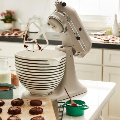 KitchenAid 5KSM2CB5PHS وعاء خلط سيراميك كلاسيكي 4.8 لتر، أبيض - KitchenAid