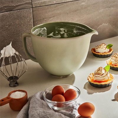 KitchenAid 5KSM2CB5PSL Classic 4.8 L Gövde için Seramik Karıştırma Kasesi, Yeşil - 5