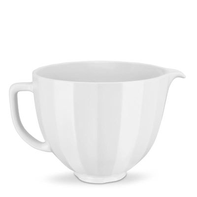 KitchenAid 5KSM2CB5PWS Classic 4.8 L Gövde için Seramik Karıştırma Kasesi, Beyaz - 1