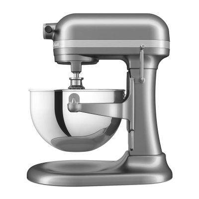KitchenAid 5KSM55SXX Ağır Hizmet Tipi Kaldırılabilir Kaseli Stand Mikser, 5.2 L, Gümüş - KitchenAid