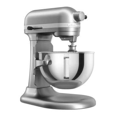 KitchenAid 5KSM55SXX Ağır Hizmet Tipi Kaldırılabilir Kaseli Stand Mikser, 5.2 L, Gümüş - KitchenAid