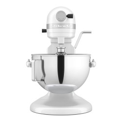 KitchenAid 5KSM55SXX خلاط عمودي متين مع وعاء رفع، 5.2 لتر، أبيض - 4