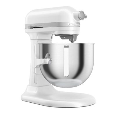 KitchenAid 5KSM55SXX خلاط عمودي متين مع وعاء رفع، 5.2 لتر، أبيض - KitchenAid