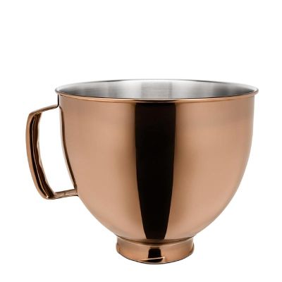 KitchenAid 5KSM5SSBRC وعاء من الفولاذ المقاوم للصدأ للخلاط الحامل سعة 4.8 لتر، نحاس - KitchenAid