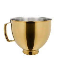 KitchenAid 5KSM5SSBRG وعاء من الفولاذ المقاوم للصدأ للخلاط الحامل سعة 4.8 لتر، ذهبي 