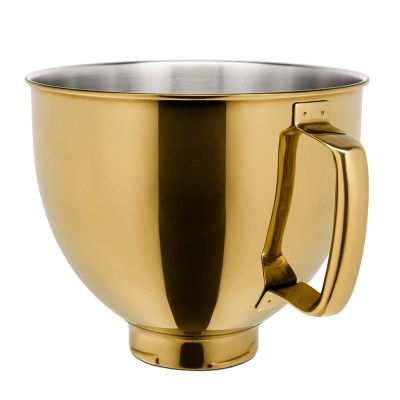 KitchenAid 5KSM5SSBRG Stainless Steel Bowl for 4.8 L Stand Mixer, Gold - KitchenAid