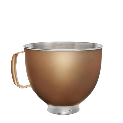 KitchenAid 5KSM5SSBVG Stainless Steel Bowl for 4.8 L Stand Mixer, Gold - KitchenAid