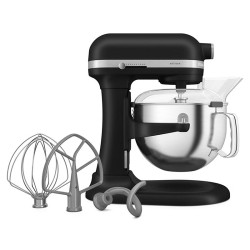 KitchenAid 5KSM60SPXEBM Artisan Stand Mixer with Liftable Bowl, 5.6 L, Matte Black - 5