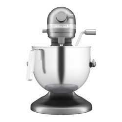 KitchenAid 5KSM70JPX خلاط عمودي متين مع وعاء قابل للرفع، 6.6 لتر، فضي - 4
