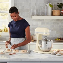 KitchenAid 5KSM70SHXEAC Artisan Stand Mixer with Liftable Bowl, 6.6 L, Marzipan - 6