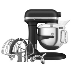 KitchenAid 5KSM70SHXEBK Миксер Artisan Stand Mixer с подъемной чашей, 6,6 л, матовый черный - 5