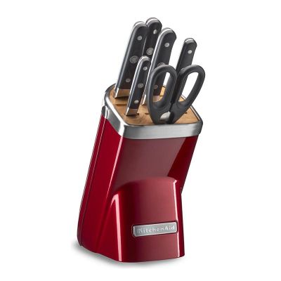KitchenAid Bloklu Bıçak Seti, 7 Parça, Elma Şekeri - 2