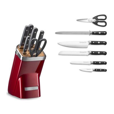 KitchenAid Bloklu Bıçak Seti, 7 Parça, Elma Şekeri - 3