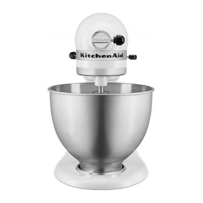 KitchenAid خلاط كهربائي كلاسيكي، 4.3 لتر، أبيض غير لامع - KitchenAid