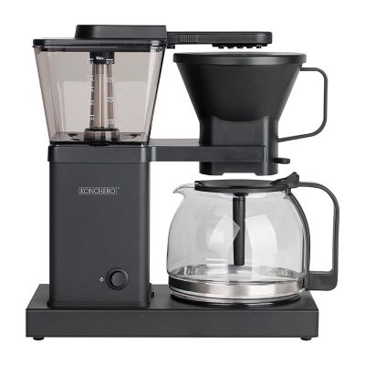 Konchero PRECISO ALU Filter Coffee Machine with Shower System, Black - 1