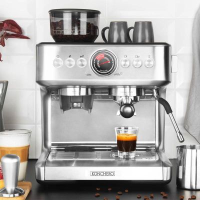 Konchero Serena 5023 PID Çift Kazanlı Öğütücülü Barista Espresso Kahve Makinesi, 1 Gruplu - 3